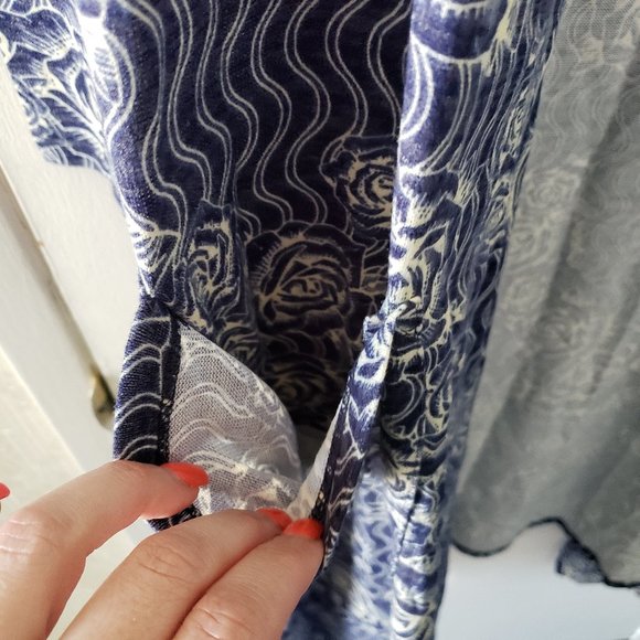 NWT Blue Cabbage Patch Rose Cardigan - Picture 4 of 6